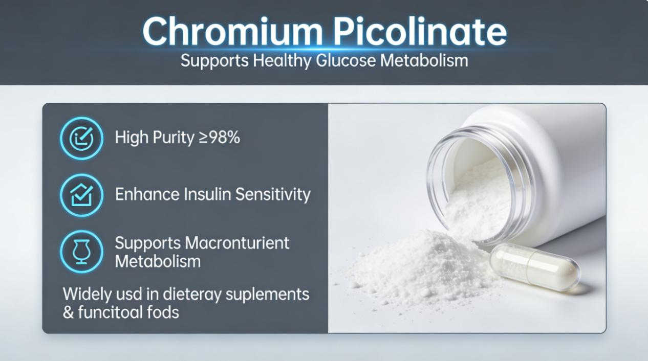 What Makes Chromium Picolinate a Key Ingredient in Metabolic Health Formulations?