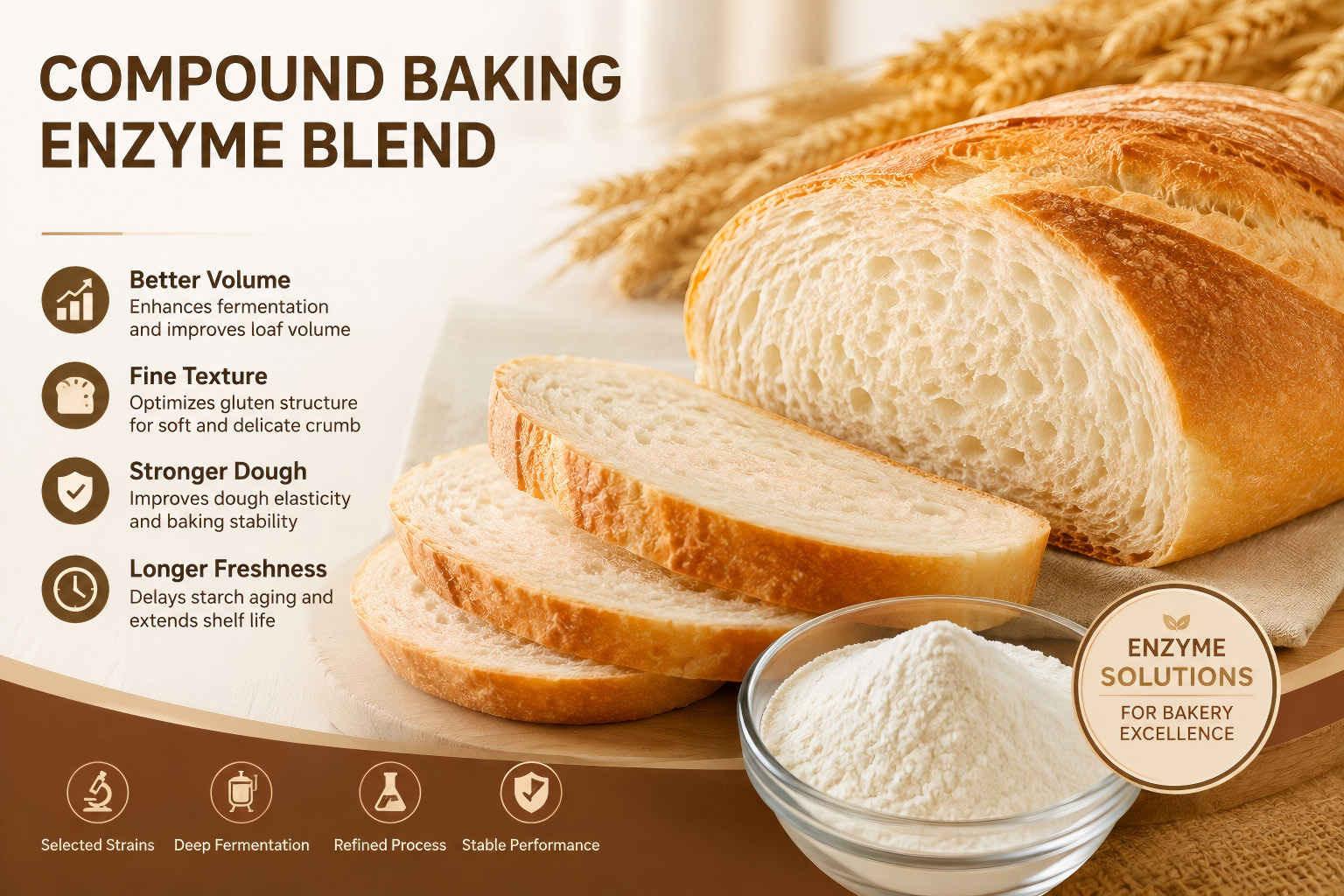 How Does Bakery Enzyme Blend Improve Bread Quality and Extend Shelf Life?